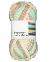 Supersoft batik shine Breigaren - Groen - thumbnail