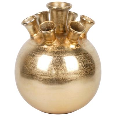 Aluminium Bolvaas Goud 28cm