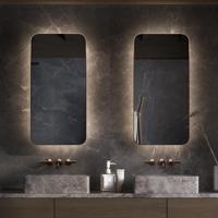 Spiegel Martens & Meijer Vegas 45x90 cm met Indirecte Verlichting, Dimbare Sensor & Spiegelverwarming Mat Wit - thumbnail