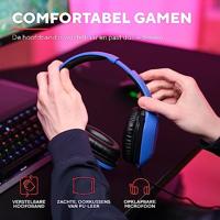 Trust GXT415B ZIROX Over Ear headset Kabel Stereo Blauw Gamen - thumbnail
