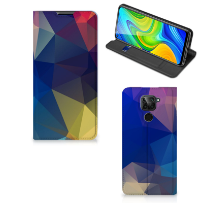 Xiaomi Redmi Note 9 Stand Case Polygon Dark