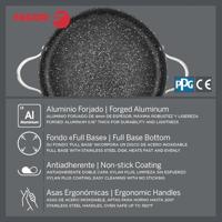 Pan met Deksel Fagor Grijs Ø 28 cm Gehard aluminium - thumbnail