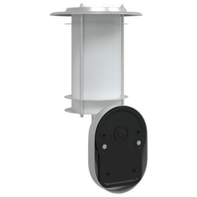 VidaXL Buitenwandlamp met sensor roestvrij staal zilverkleurig