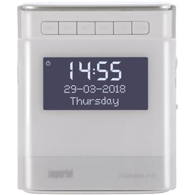 Imperial DABMAN d15 Radiowekker (DAB+, FM, 2 wektijden, dimbaar display, USB-oplaadaansluiting), wit