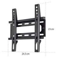Hama tv-muurbeugel vast voor schermen tot 117 cm zwart - thumbnail