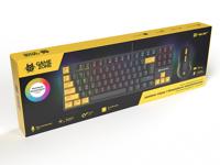 Tracer HORNET 87 toetsenbord Inclusief muis Gamen USB QWERTY Engels Zwart, Geel - thumbnail