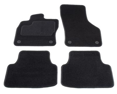 Automatten op maat - zwart stof - Skoda Octavia 5E vanaf 2013