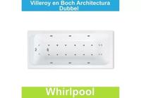 Ligbad Villeroy & Boch Architectura 170x75 cm Balboa Whirlpool systeem Dubbel Villeroy en Boch - thumbnail