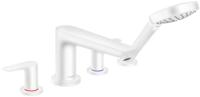 Hansgrohe Talis E 4-gats badrandmengkraan afbouwdeel voor inbouwdeel 13244180, mat wit - thumbnail