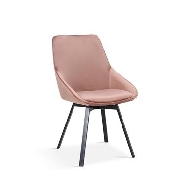 Stoel Eloise Roze Fluweel Stoel Eloise Roze Fluweel