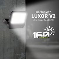 Luxor V2 LED Breedstraler - 50 Watt 8000 lumen - 160lm/W - IP65 waterdicht - 6500K daglicht wit licht - 5 jaar garantie - thumbnail