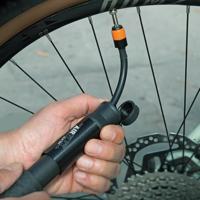 SKS minipomp airflex explorer clik tec 205mm 5bar zw/zilver - thumbnail