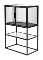 Dutchbone Opbergkast 'Boli' Glas en metaal, 90 x 60cm - thumbnail