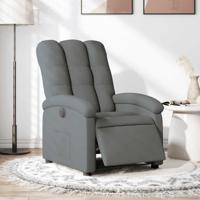 Fauteuil elektrisch verstelbaar stof donkergrijs - thumbnail