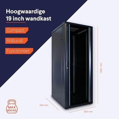 DSI 32U serverkast met glazen deur - DS6832 server rack - thumbnail