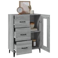 Dressoir 69,5x34x90 cm bewerkt hout grijs sonoma eikenkleurig - thumbnail