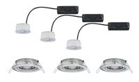 Paulmann 93944 Inbouwlamp Set van 3 stuks LED 18.9 W IJzer (geborsteld) - thumbnail