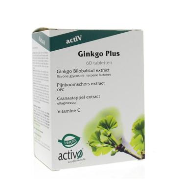 Activo Ginkgo plus 60 Vegetarische capsules Activo Ginkgo plus 60 Vegetarische capsules