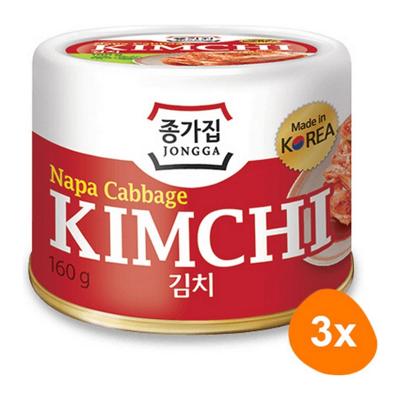 Jongga - Kimchi (Napa Cabbage) - 3x 160g