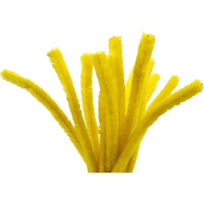Creativ Company Chenille, l: 30 cm, dikte 15 mm, geel, 15 stuk/ 1 doos - thumbnail