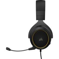 Corsair HS60 PRO STEREO Headset Hoofdband Zwart, Geel - thumbnail