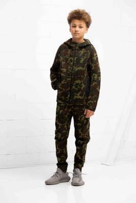 Nike Tech Fleece Trainingspak Kids Camo - Maat 128 - Kleur: ZwartGroenBruin | Soccerfanshop