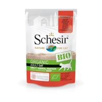 Schesir - Biologische versheidszak met rundvlees voor katten – 85 g - thumbnail