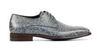 Floris van Bommel Heren Veterschoenen in Leder (Blauw) - thumbnail