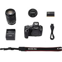 Canon EOS R6 Systeemcamera, Behuizing Met Lens RF 24-105 mm F4-7.1 IS STM, Spiegelloos, 20,1 MP, 4K UHD, 5-Assige Beeldstabilisator, 7,5 cm Vari-Angle LCD II, Zwart - thumbnail