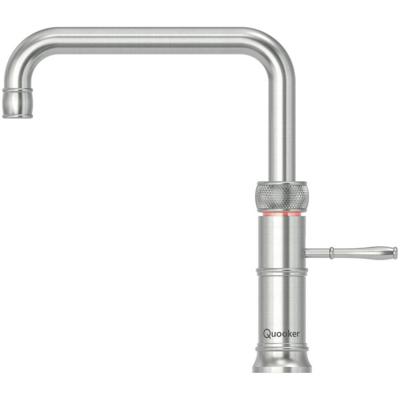 Quooker Classic Fusion Square Keukenkraan - Kokend - Warm & Koud Water - Kindveilige Dubbeldruk - RVS