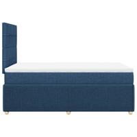 Boxspring met matras stof blauw 120x190 cm - thumbnail