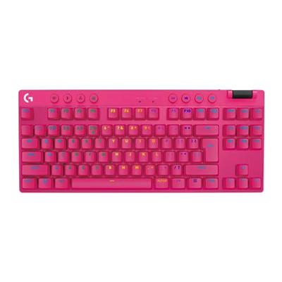 Logitech G Pro X TKL toetsenbord Draadloos Roze - GL Linear Azerty Frans Logitech G Pro X TKL toetsenbord Draadloos Roze - GL Linear Azerty Frans