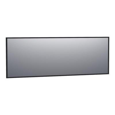 BRAUER Onyx spiegel - 200x70cm - rechthoekig - zwart geborsteld frame SP-ON200RHZ