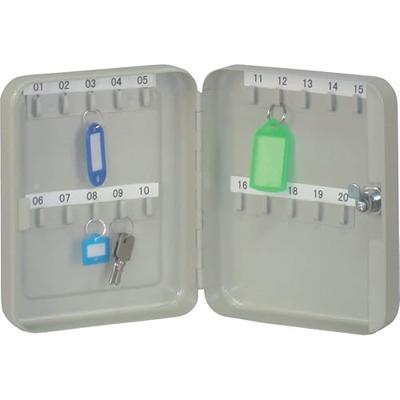 Q-CONNECT sleutelkast voor 20 sleutelhangers grijs