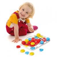 Quercetti pixel baby insteekmozaïek poes - thumbnail