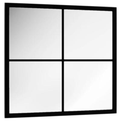 VidaXL Wandspiegel 40x40 cm metaal zwart