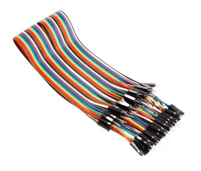 Whadda WPA413 Jumperkabel [40x Draadbrug-stekker - 40x Draadbrug-stekker] 0.30 m