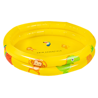 Geel babyzwembad rond - thumbnail
