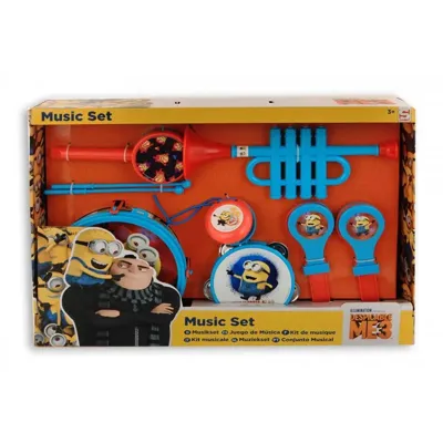 Jonotoys Dispicable me minions muziek set 9-delig
