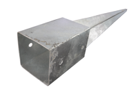 Waelbers Paalhouder met punt 91x750 mm, thermisch verzinkt (FV) - 1 Stuk(s) - 427373.99 - thumbnail