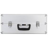 Gereedschapskoffer 47x36x20 cm aluminium zilverkleurig - thumbnail