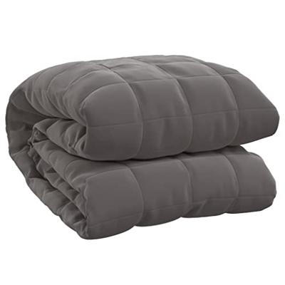 VidaXL Verzwaringsdeken 235x290 cm 11 kg stof grijs VidaXL Verzwaringsdeken 235x290 cm 11 kg stof grijs