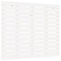 Hoofdbord wandmontage 141x3x91,5 cm massief grenenhout wit - thumbnail