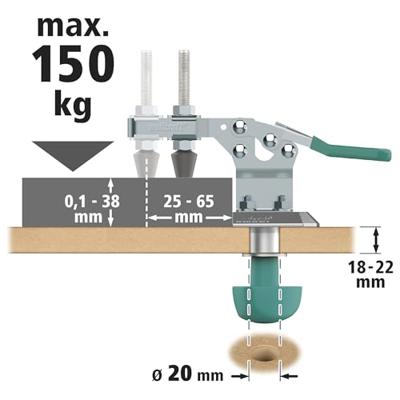 Wolfcraft mobiele snelspanner | 1 stuk - 6893000 Wolfcraft mobiele snelspanner | 1 stuk - 6893000