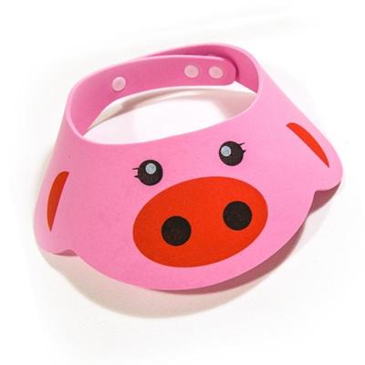 2 stuks Baby Kids Cap douche Cap Bad Cap douche Hat Bad Visor Kids bad wassen haar schild babymutsje (roze varken)