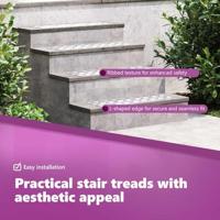 VidaXL Trap tread rechthoekig 2 pcs zilver 60 x 20 cm aluminium - thumbnail