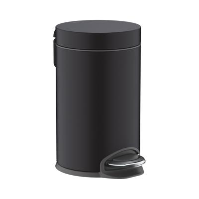 Hansgrohe Addstoris pedaalemmer softclose 3 liter mat zwart 41775670 Hansgrohe Addstoris pedaalemmer softclose 3 liter mat zwart 41775670