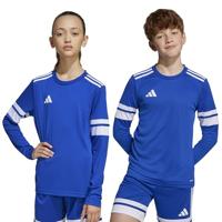 adidas Squadra 25 Voetbalshirt Lange Mouwen Kids Blauw Wit - thumbnail