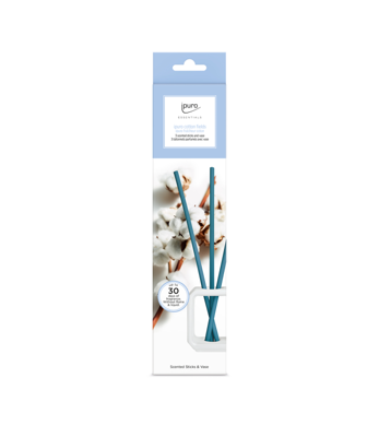 IPuro scented sticks & vase set cotton fields wit