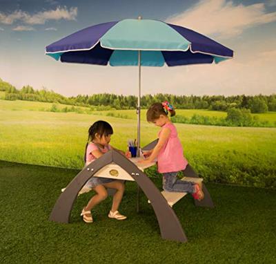 AXI Picknicktafel voor kinderen Kylo grijs en wit A031.021.00